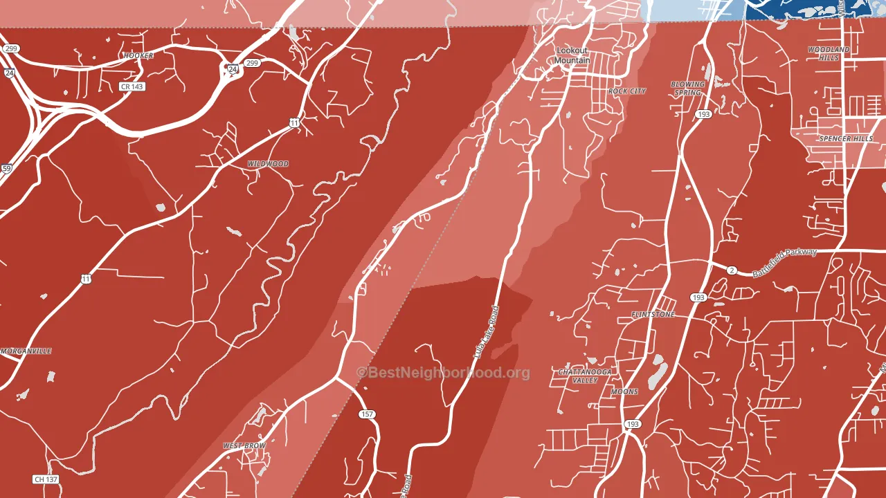 30750, GA block-group political-lean map