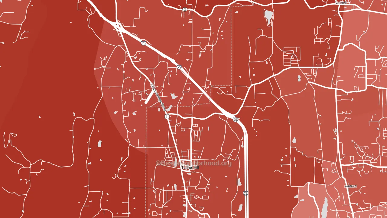 30755, GA block-group political-lean map