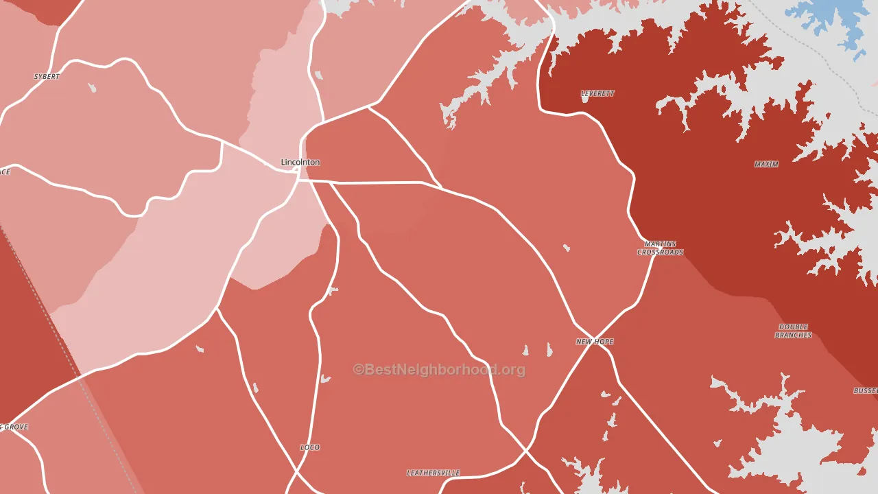30817, GA block-group political-lean map