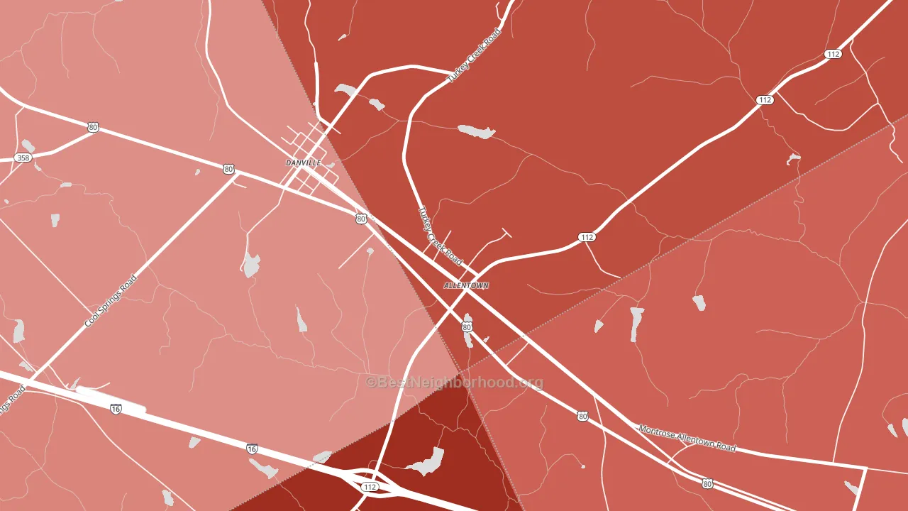 31003, GA block-group political-lean map