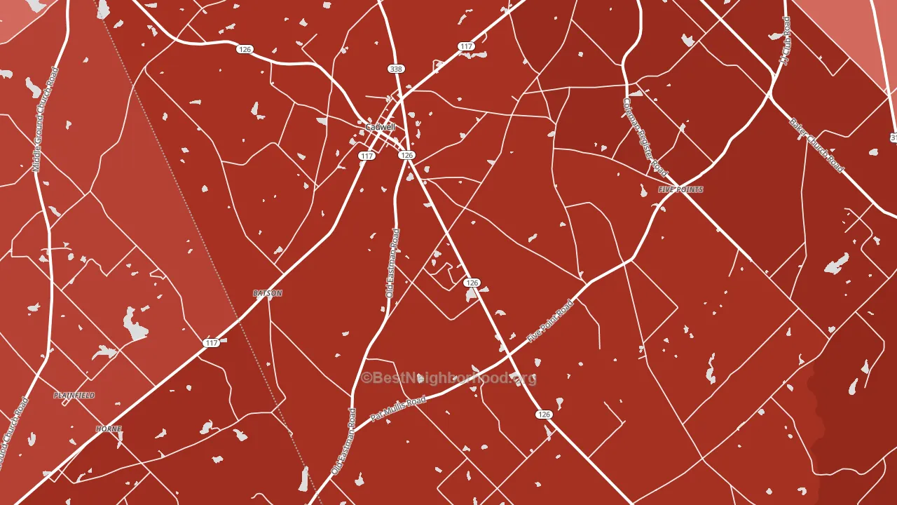 31009, GA block-group political-lean map
