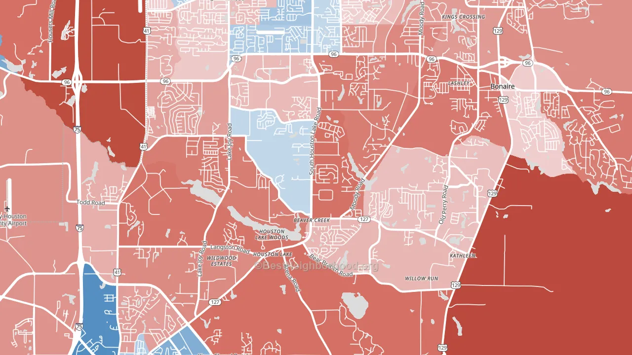 31047, GA block-group political-lean map