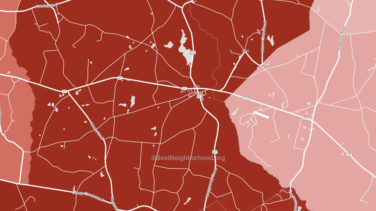 31049, GA block-group political-lean map