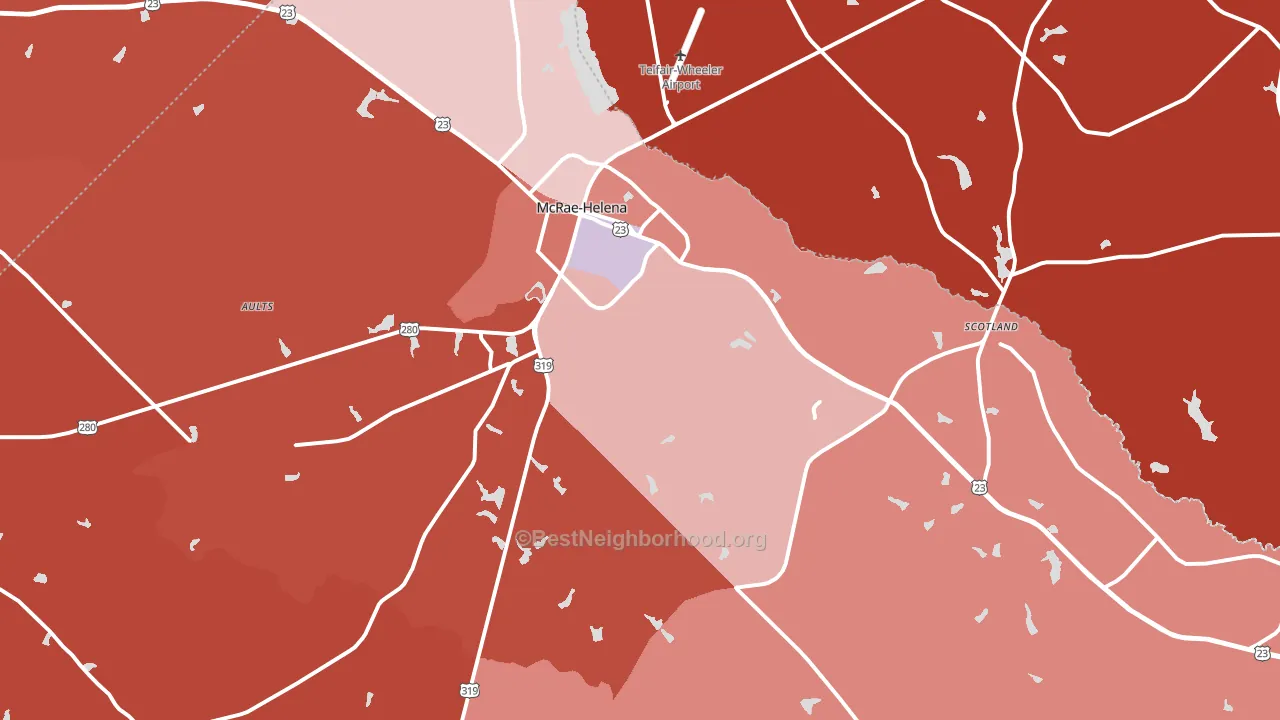 31055, GA block-group political-lean map