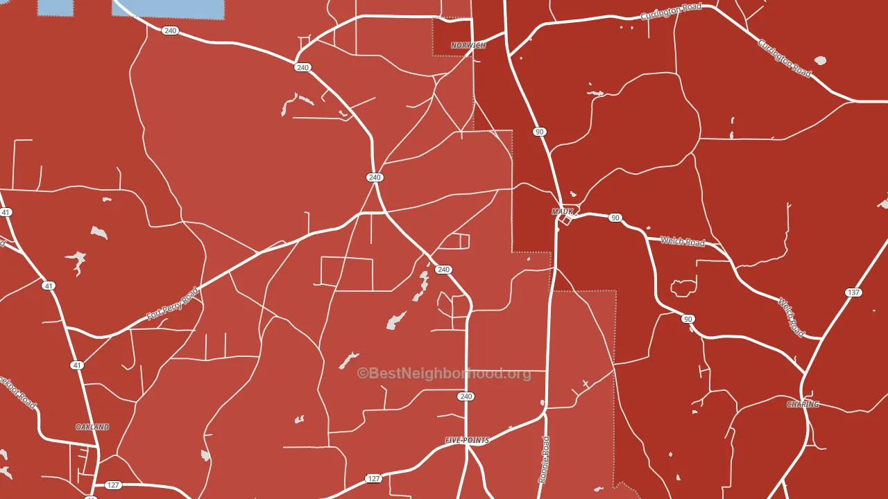 31058, GA block-group political-lean map