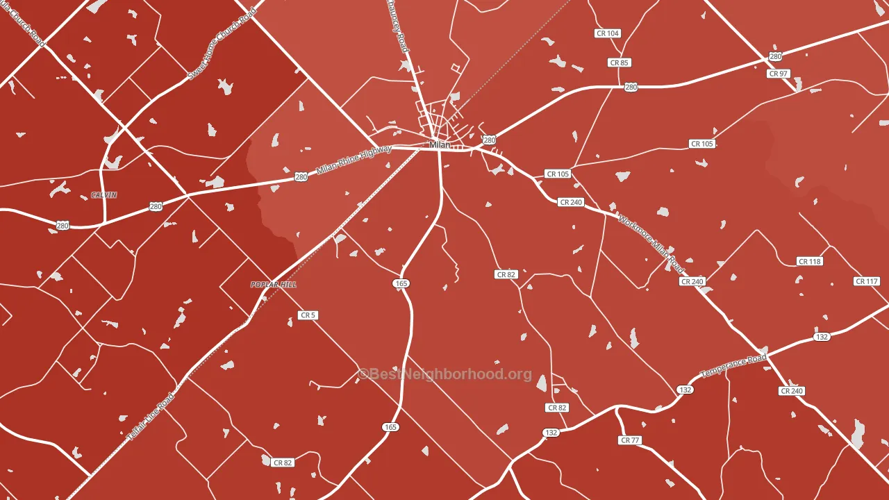 31060, GA block-group political-lean map