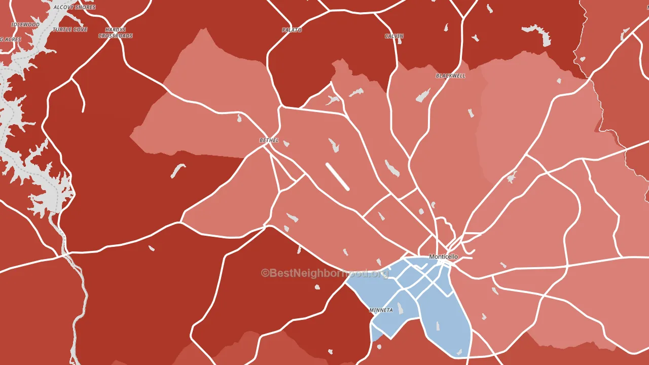 31064, GA block-group political-lean map