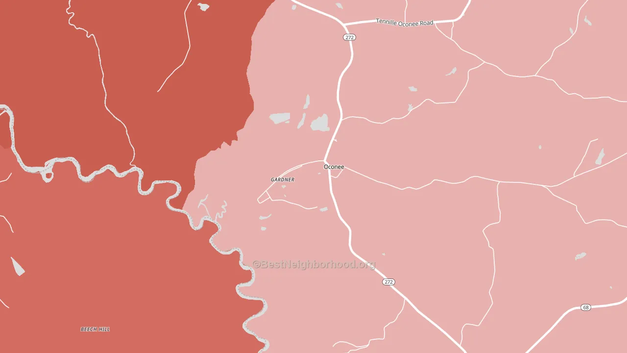31067, GA block-group political-lean map
