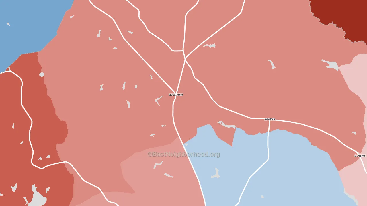 31094, GA block-group political-lean map