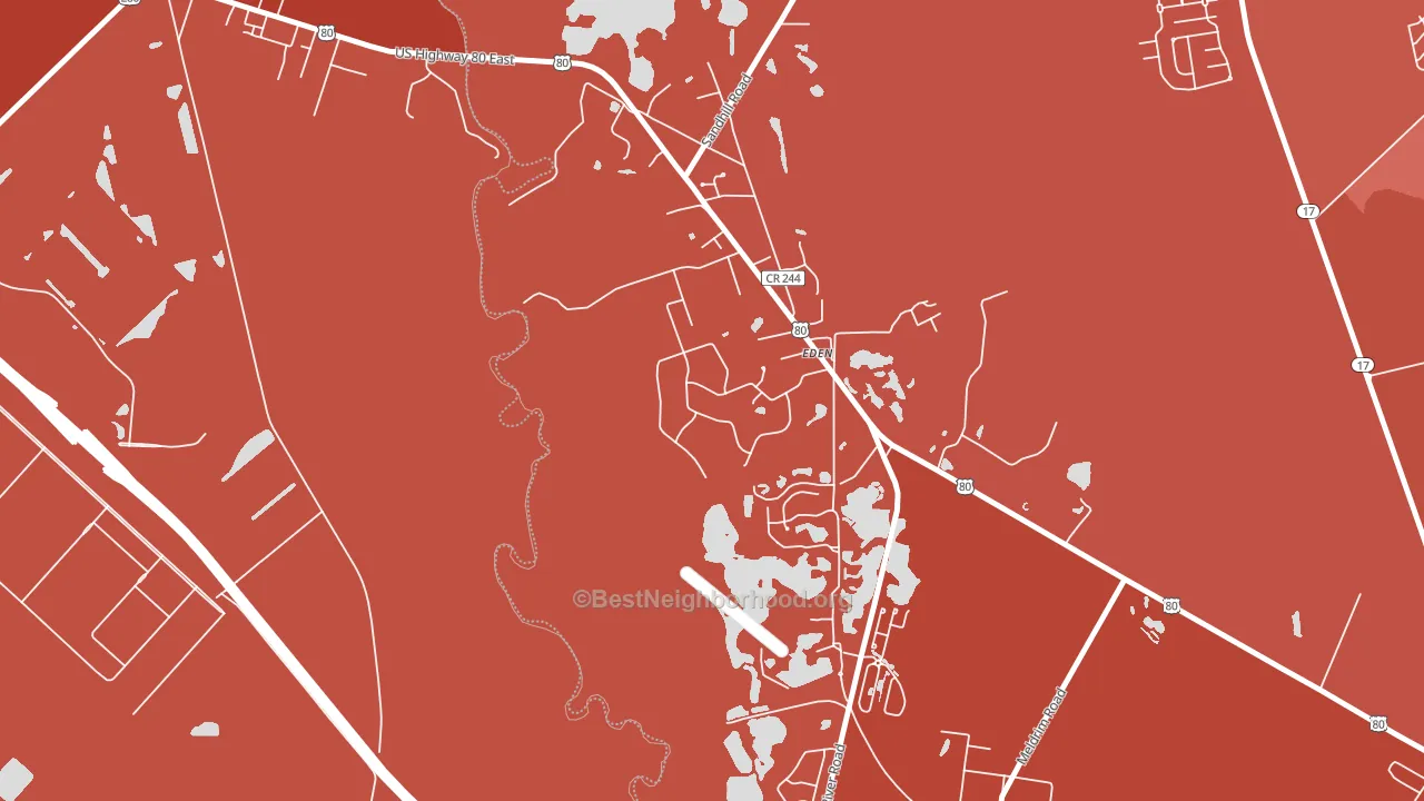 31307, GA block-group political-lean map