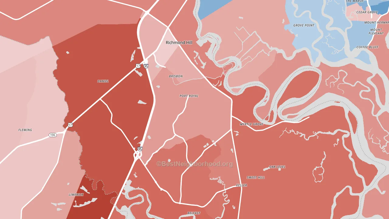 31324, GA block-group political-lean map