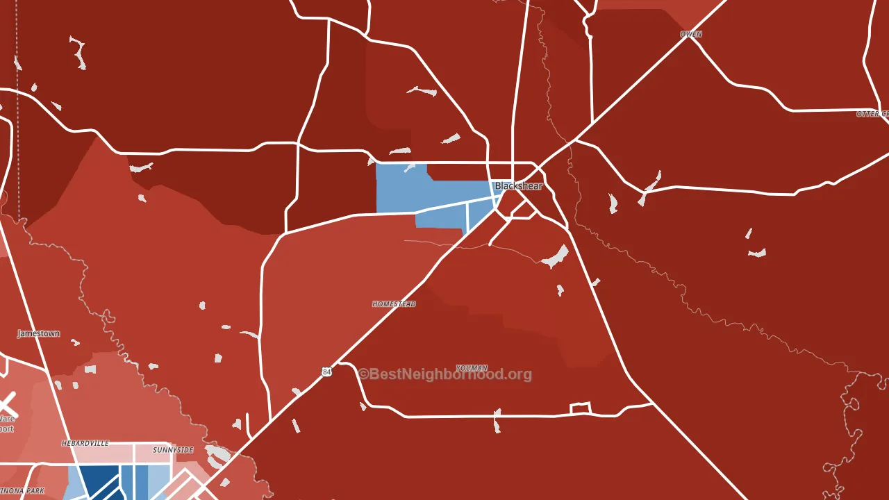 31516, GA block-group political-lean map