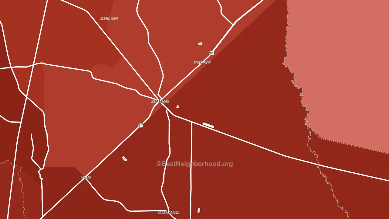 31557, GA block-group political-lean map