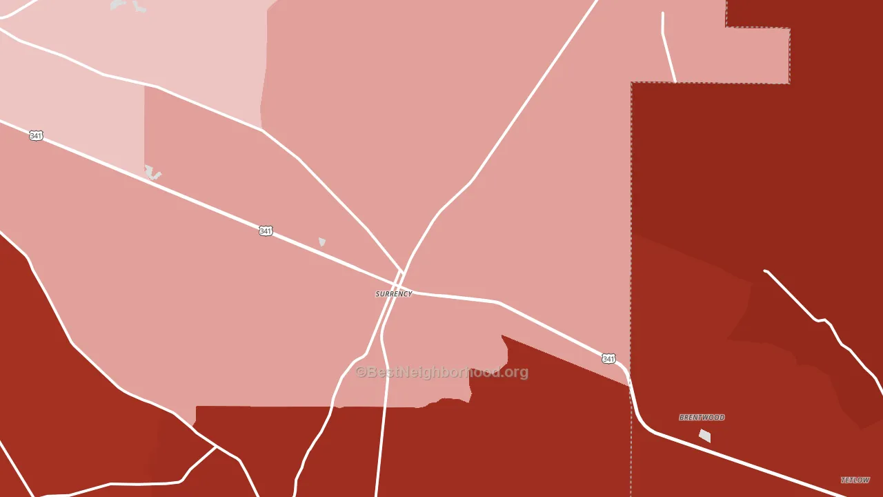 31563, GA block-group political-lean map
