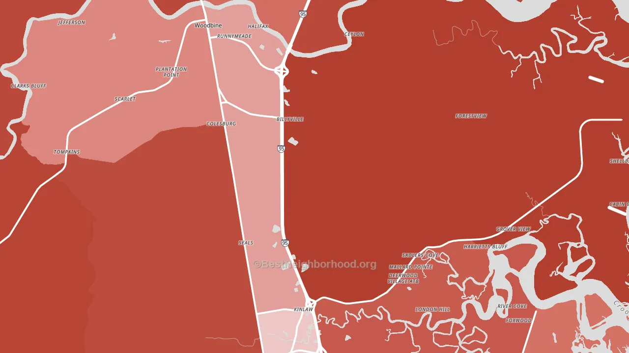 31569, GA block-group political-lean map