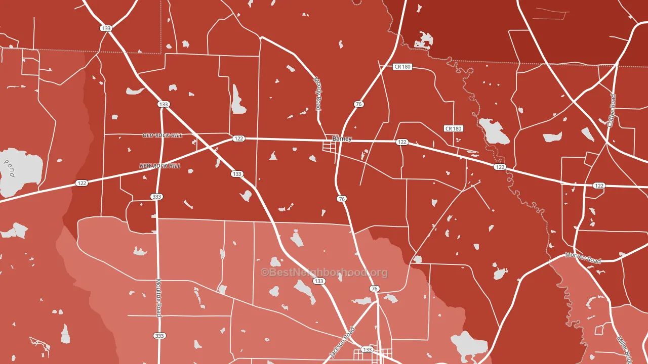 31625, GA block-group political-lean map