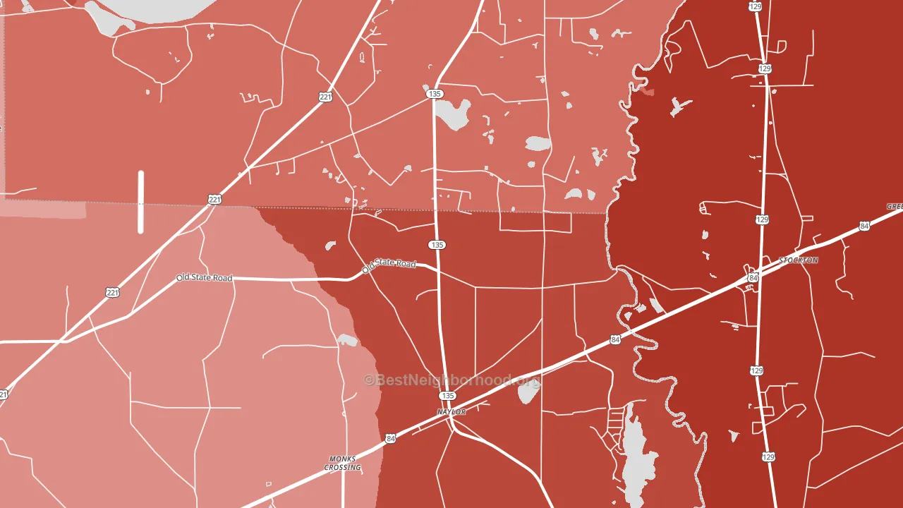 31641, GA block-group political-lean map