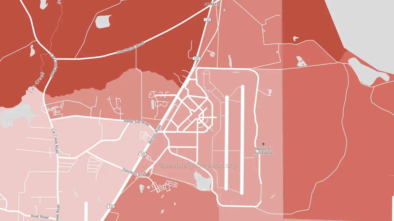31699, GA block-group political-lean map