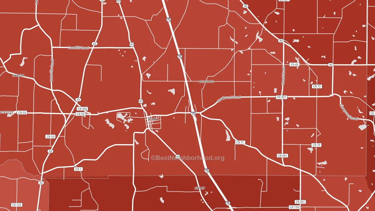 31712, GA block-group political-lean map