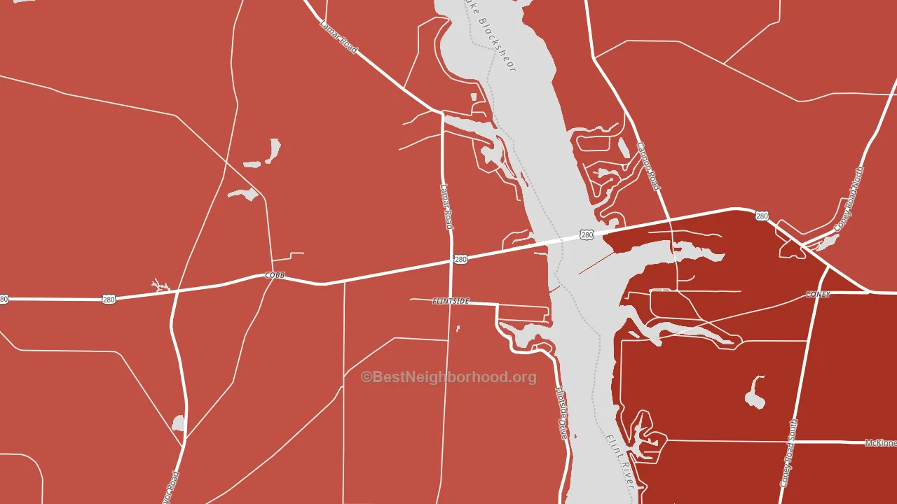 31735, GA block-group political-lean map