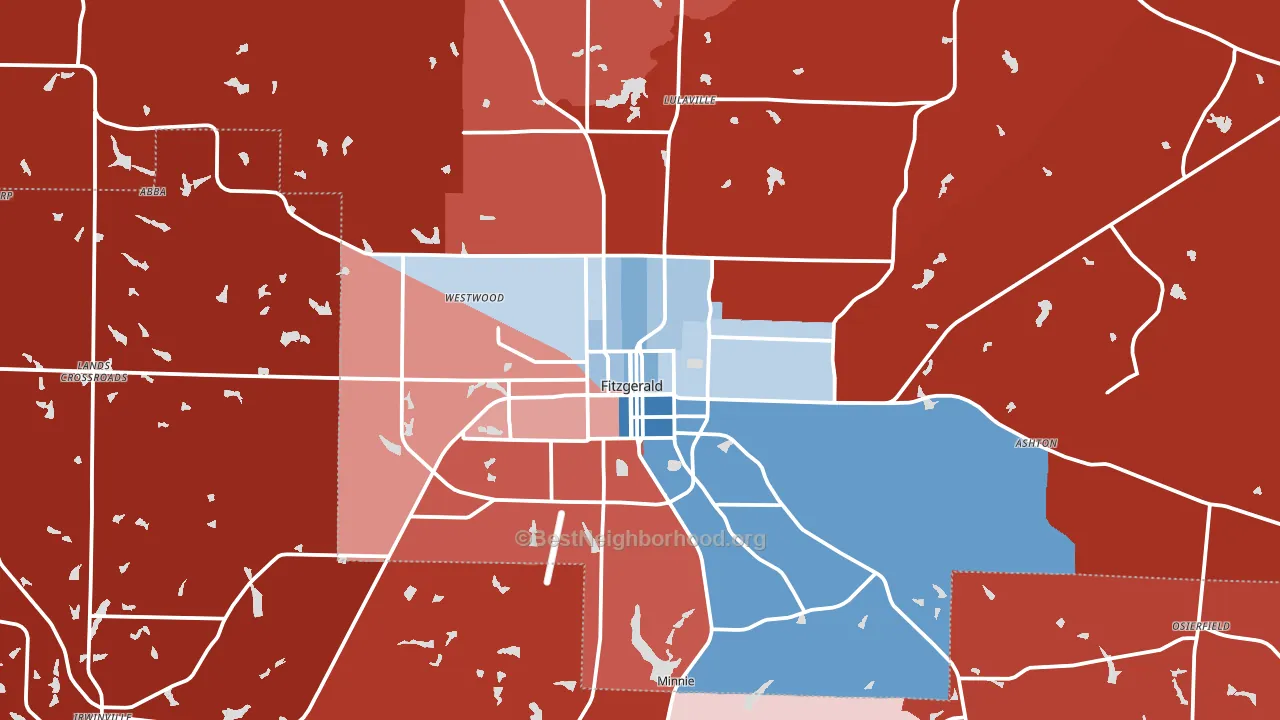 31750, GA block-group political-lean map