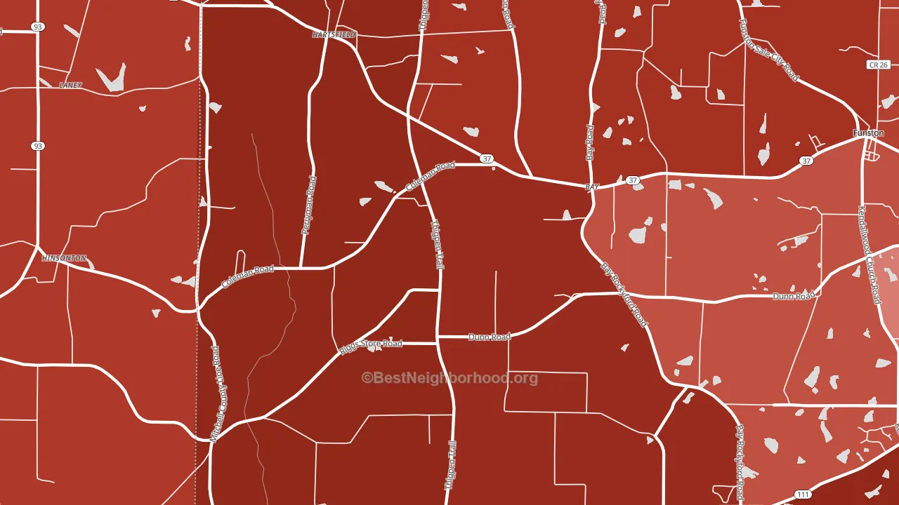 31756, GA block-group political-lean map
