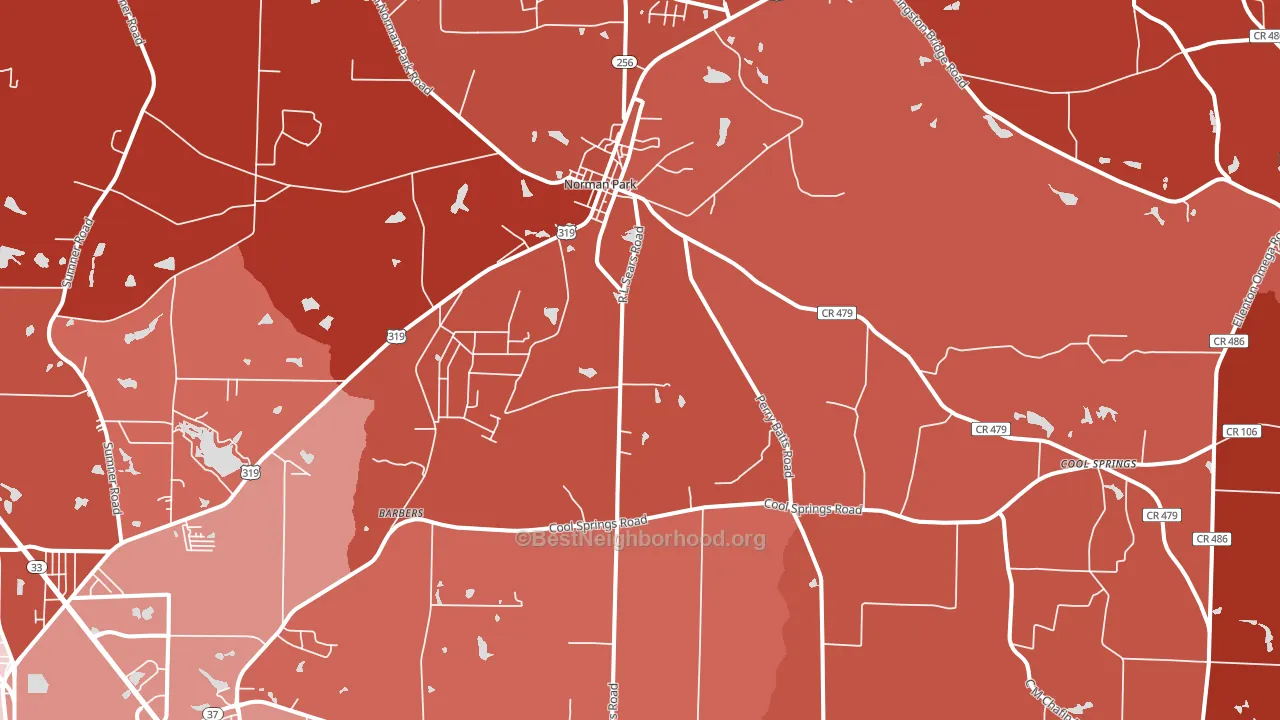 31771, GA block-group political-lean map