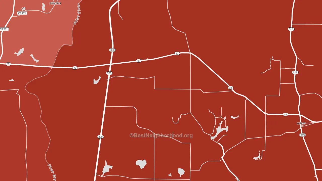 31772, GA block-group political-lean map