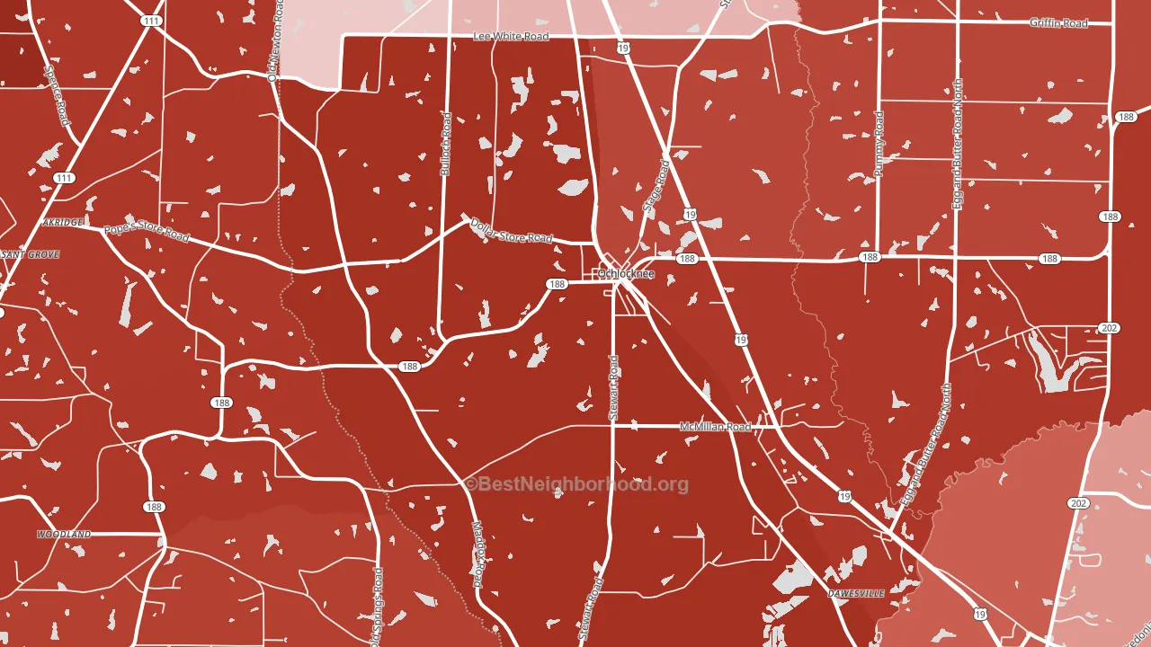 31773, GA block-group political-lean map