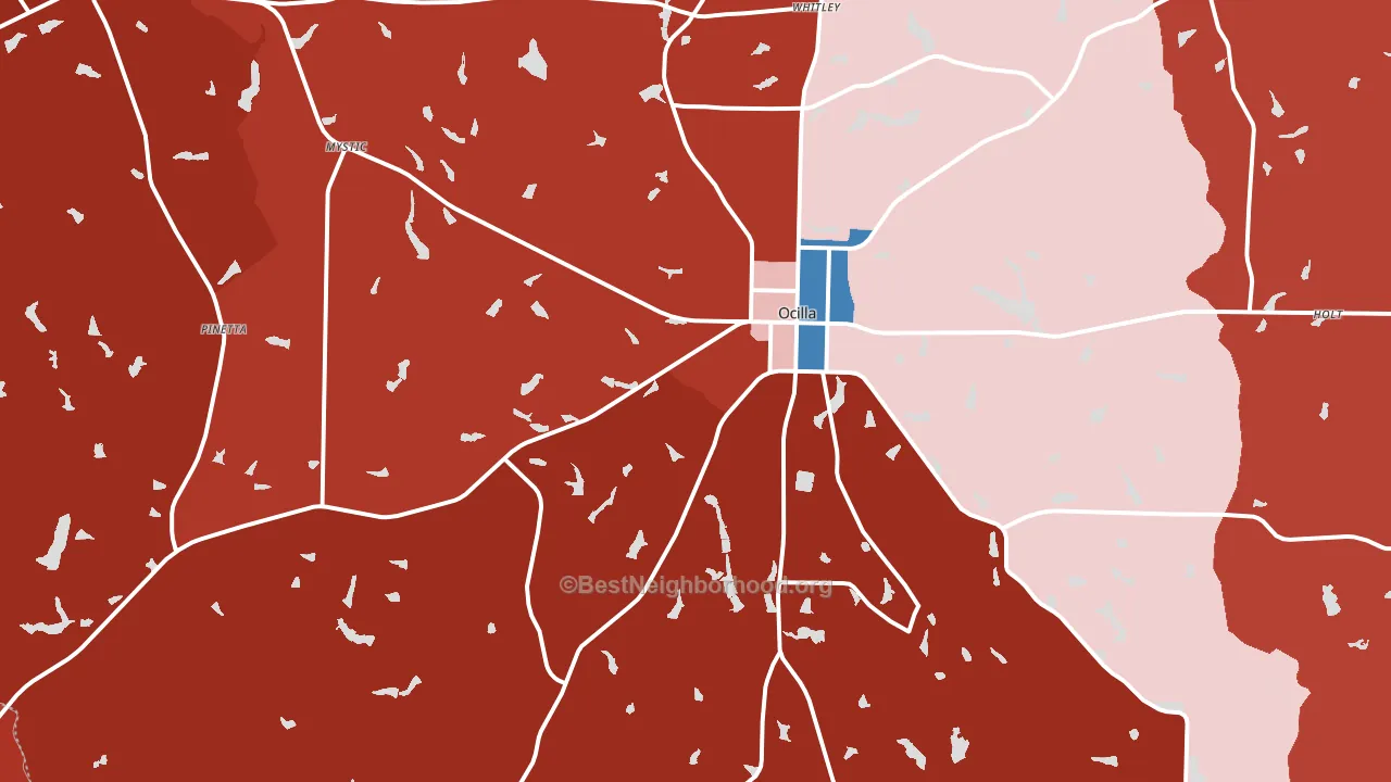 31774, GA block-group political-lean map