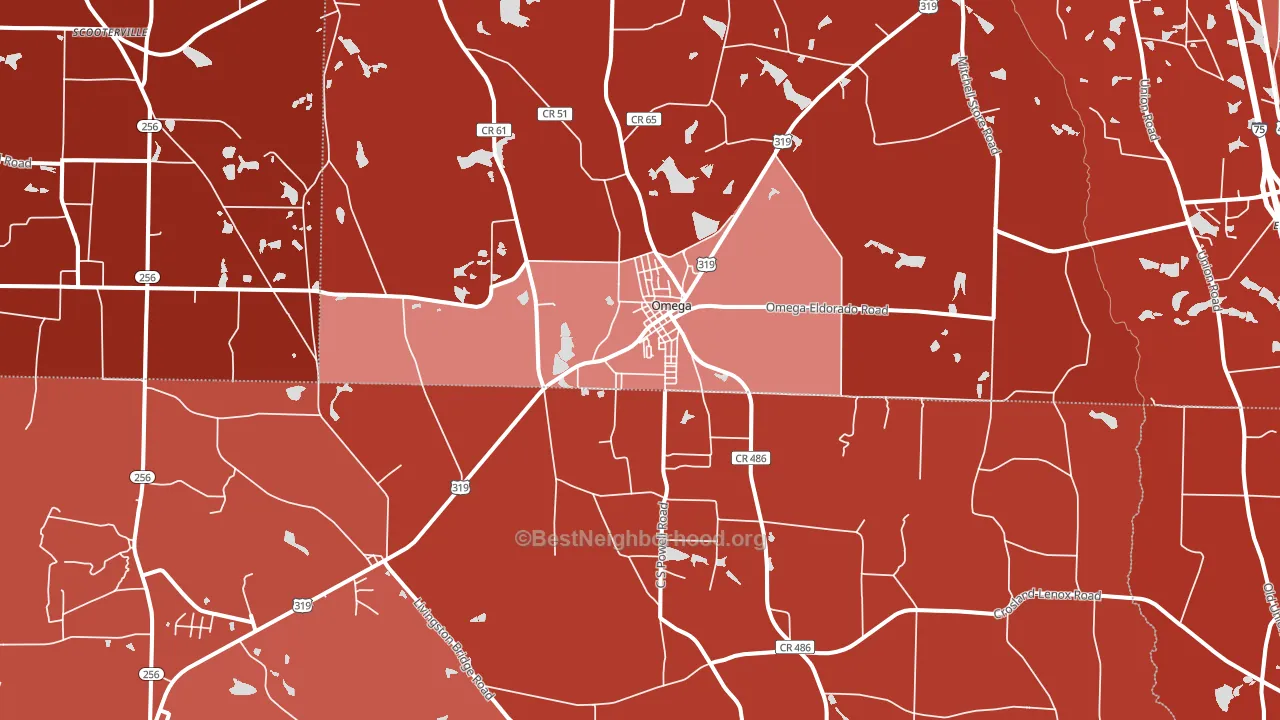 31775, GA block-group political-lean map