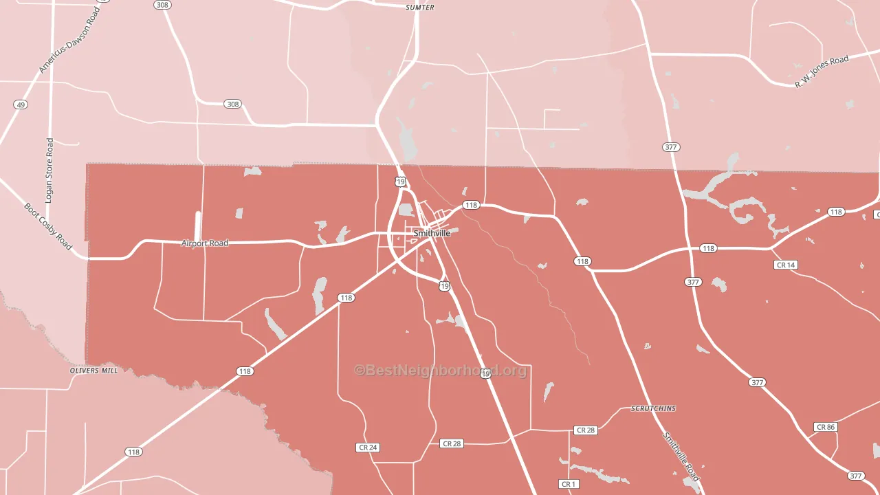 31787, GA block-group political-lean map