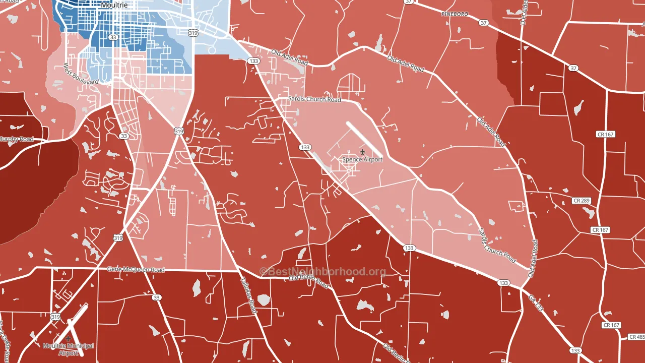 31788, GA block-group political-lean map