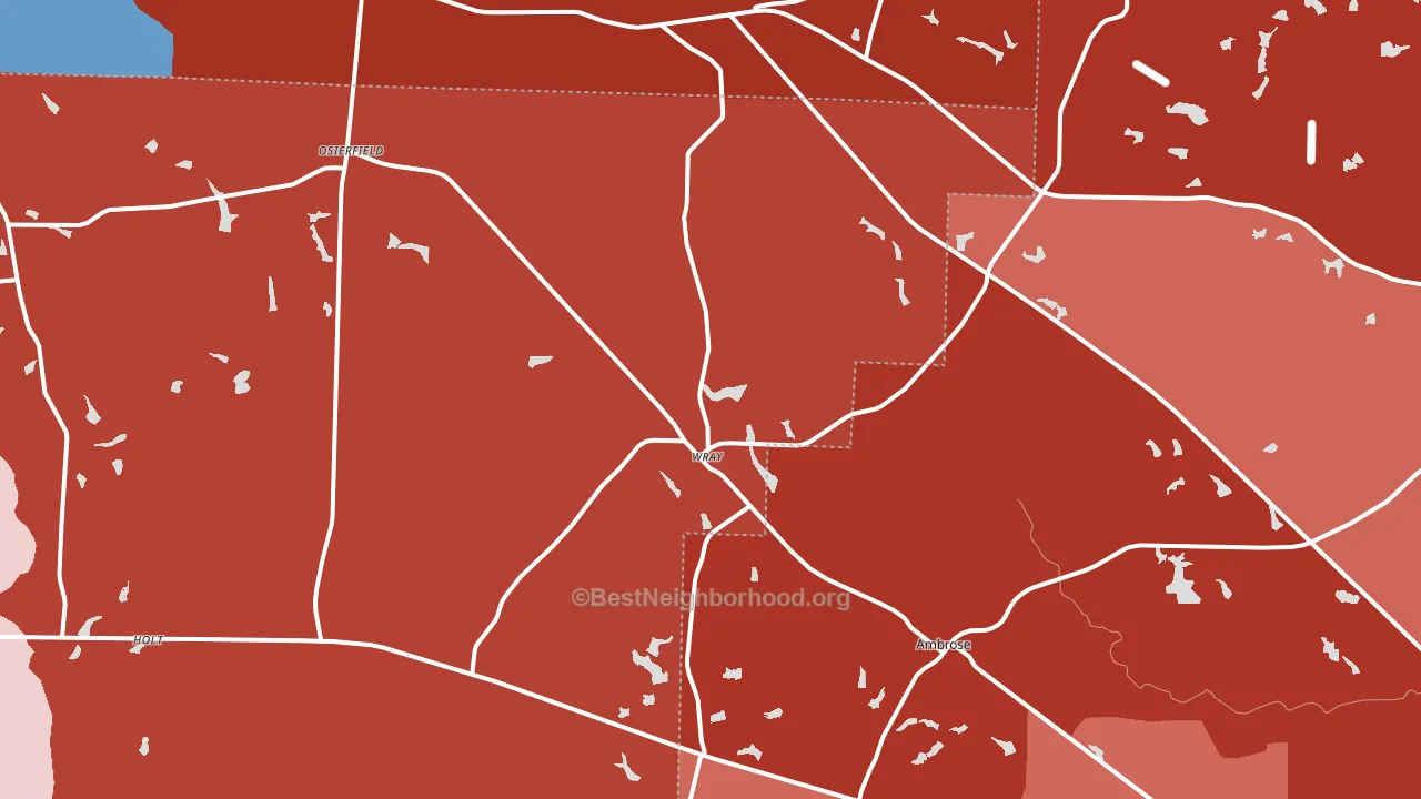 31798, GA block-group political-lean map