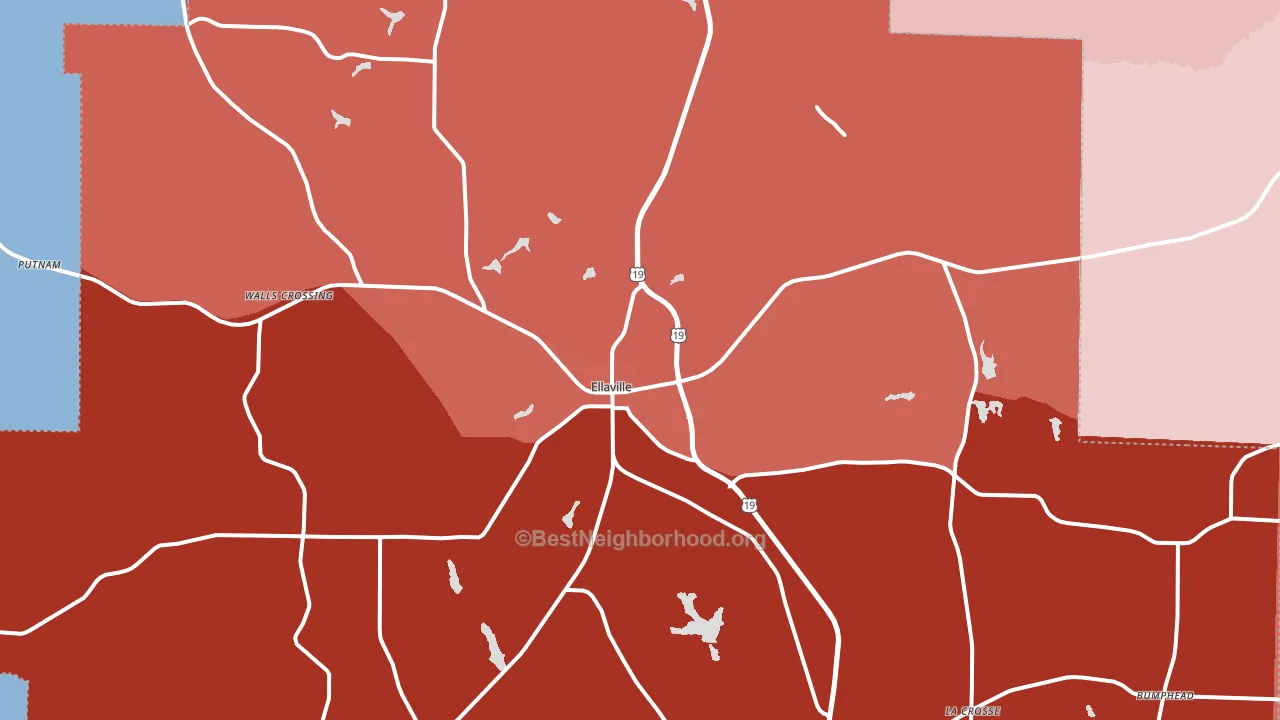 31806, GA block-group political-lean map