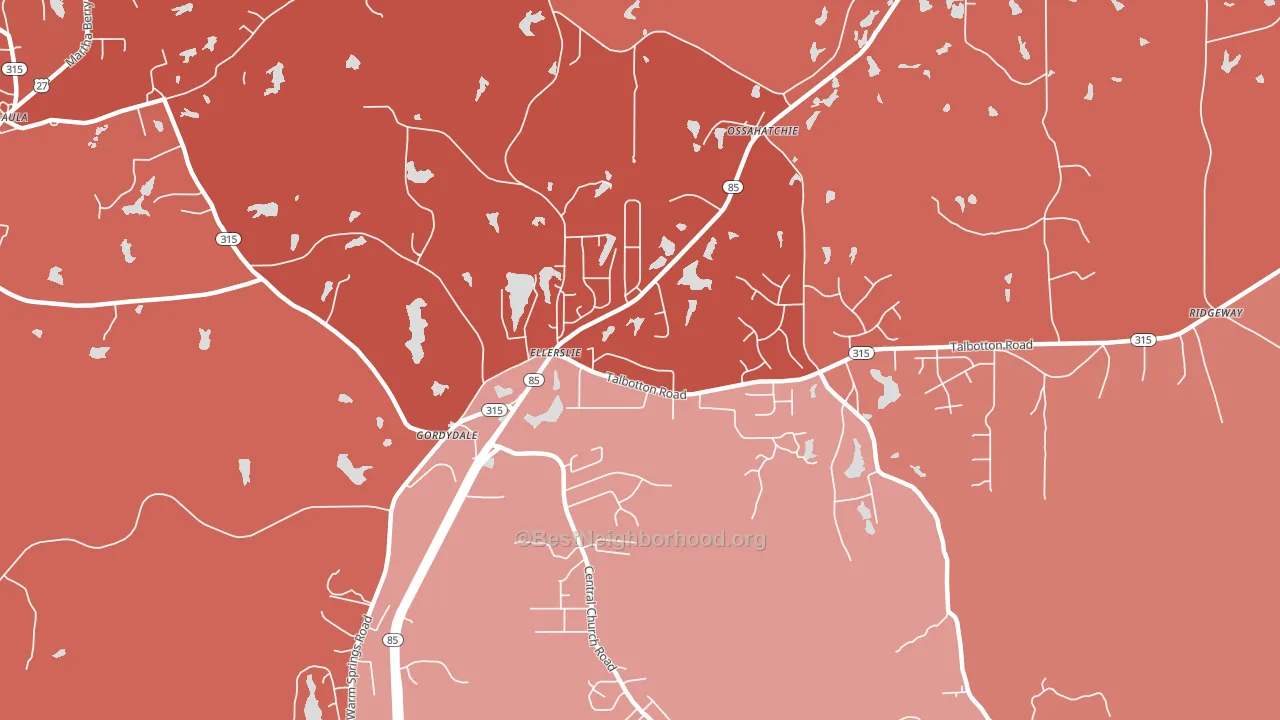31807, GA block-group political-lean map