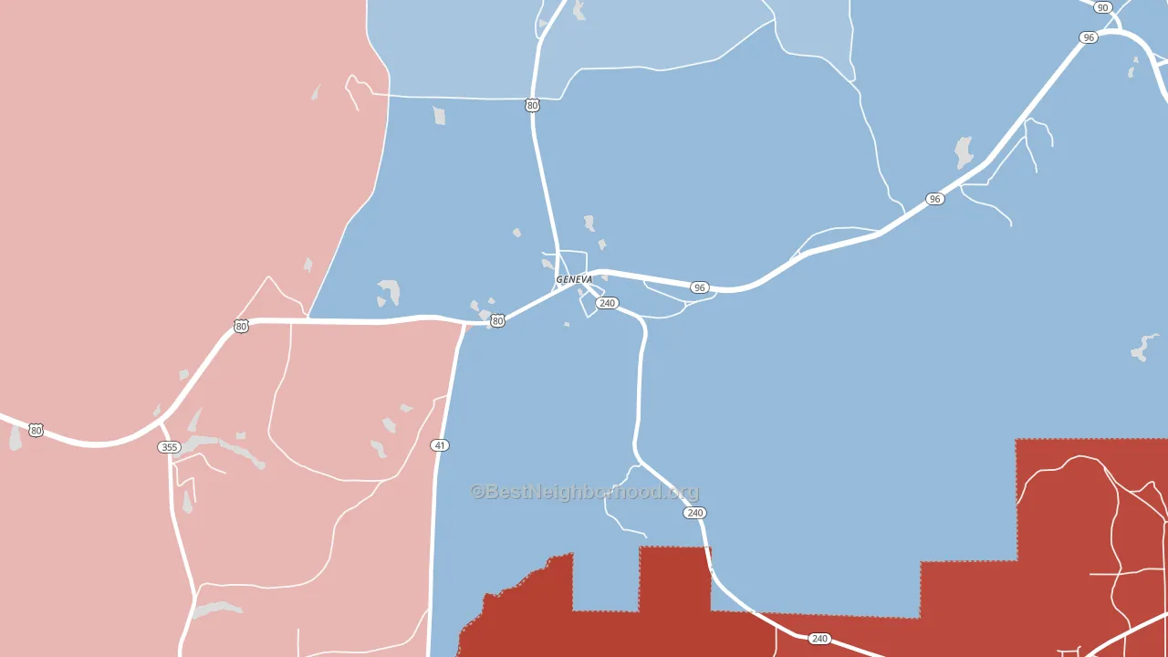 31810, GA block-group political-lean map