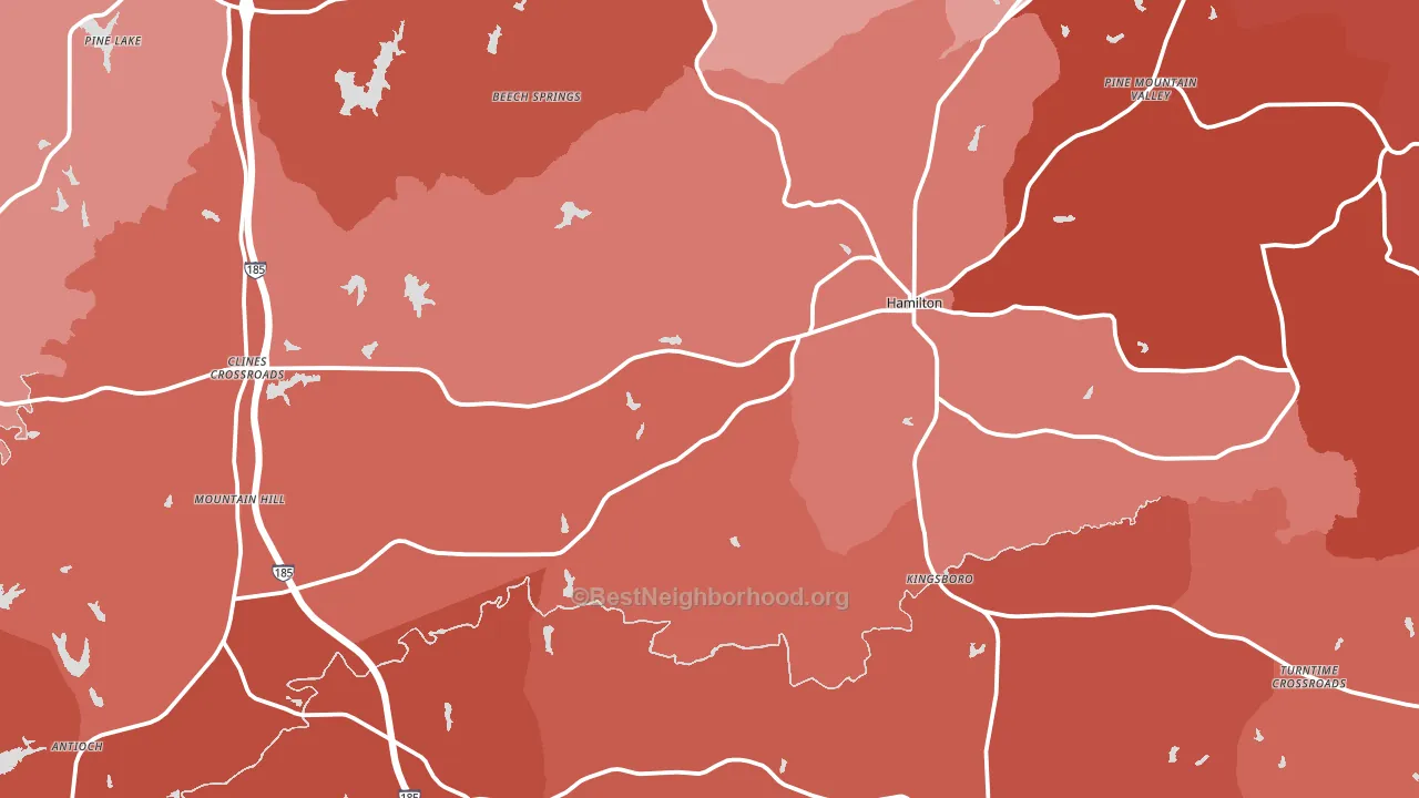 31811, GA block-group political-lean map