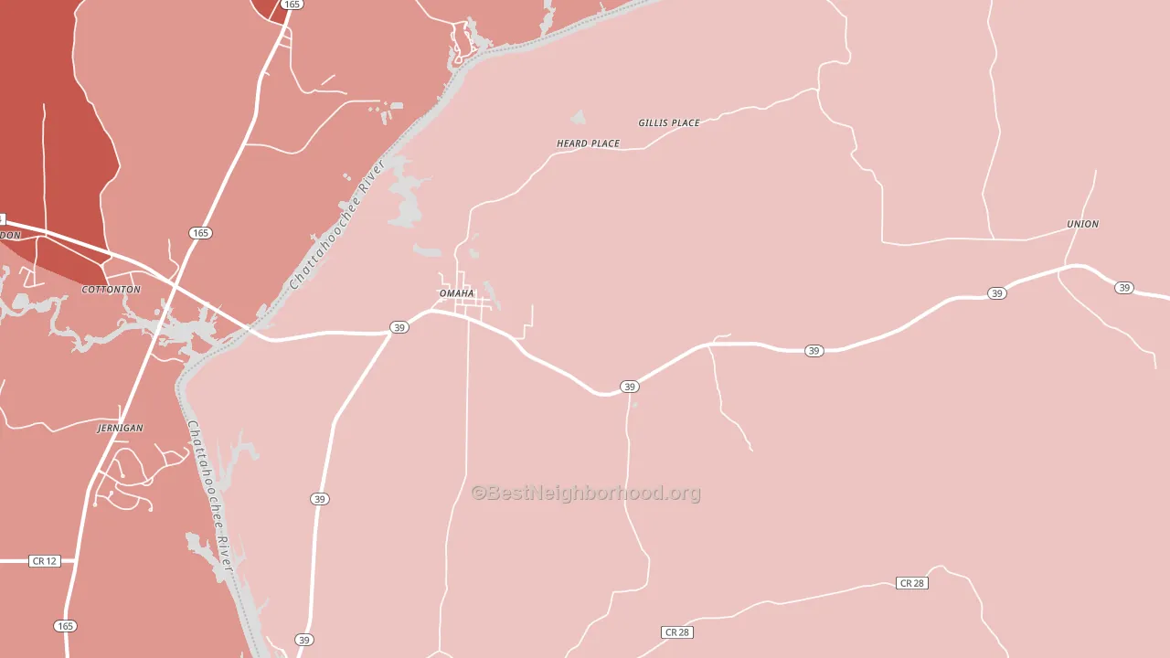 31821, GA block-group political-lean map