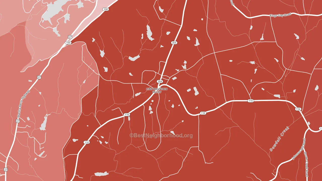 31823, GA block-group political-lean map