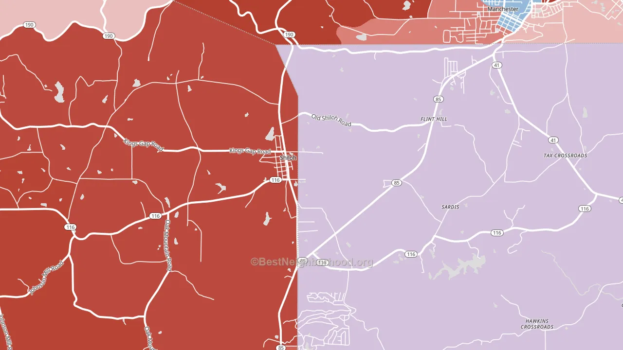 31826, GA block-group political-lean map