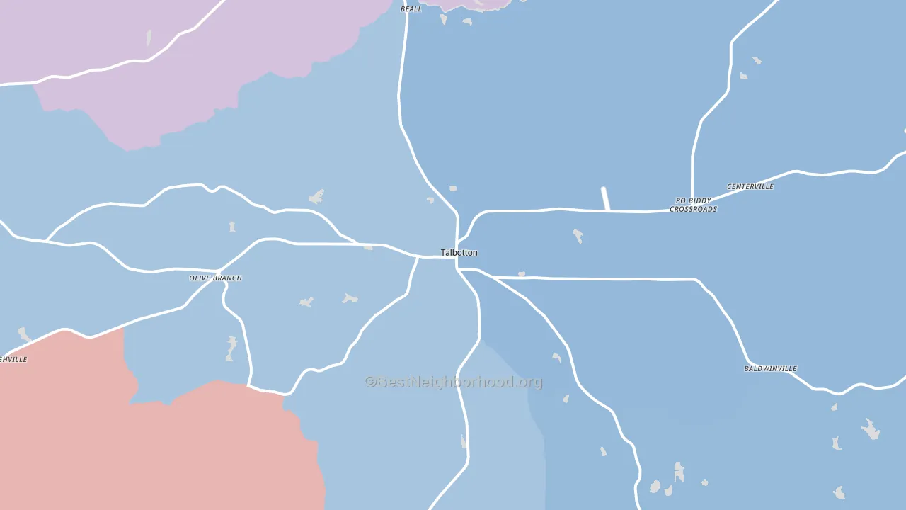 31827, GA block-group political-lean map