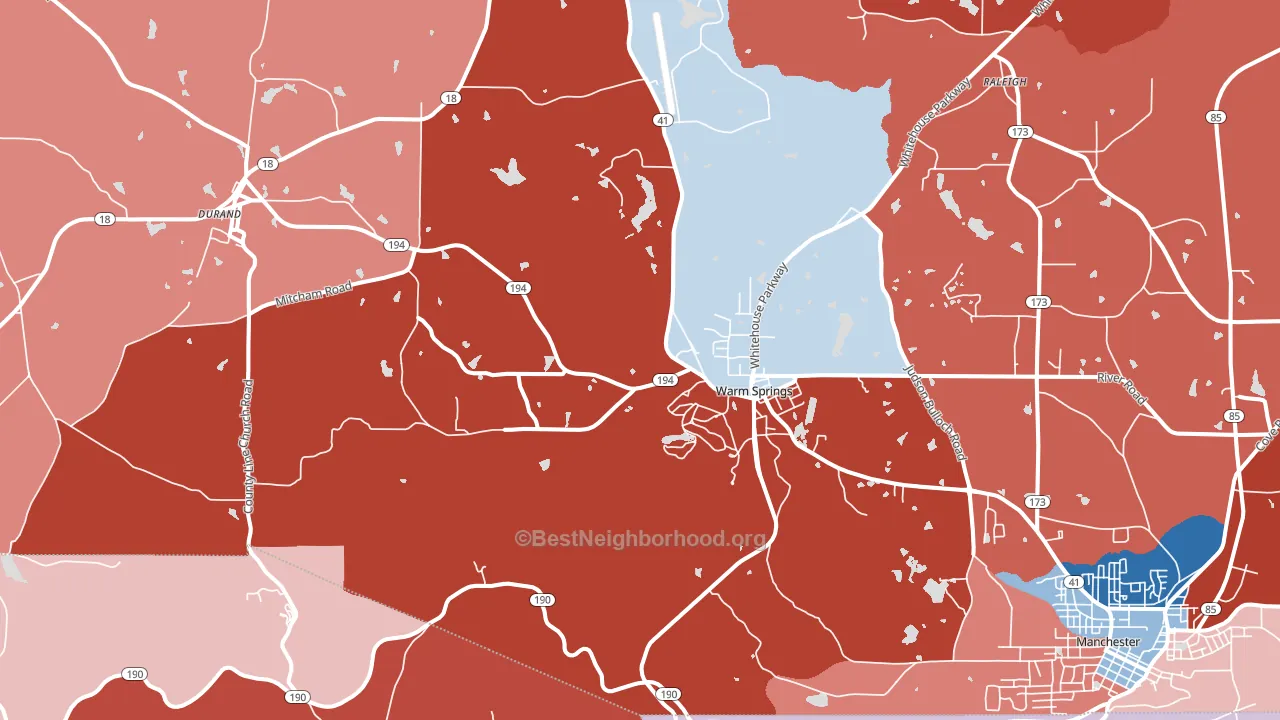 31830, GA block-group political-lean map