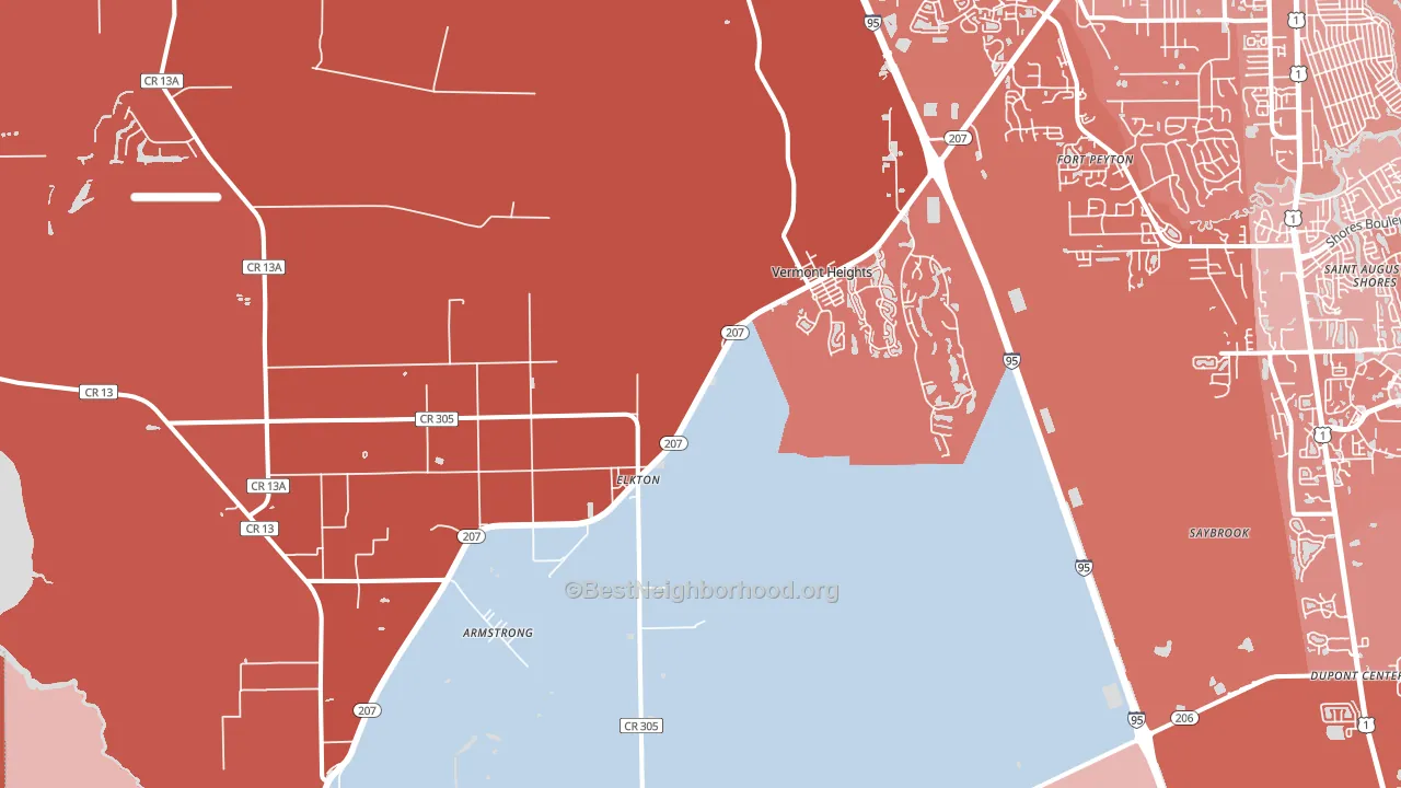 32033, FL block-group political-lean map