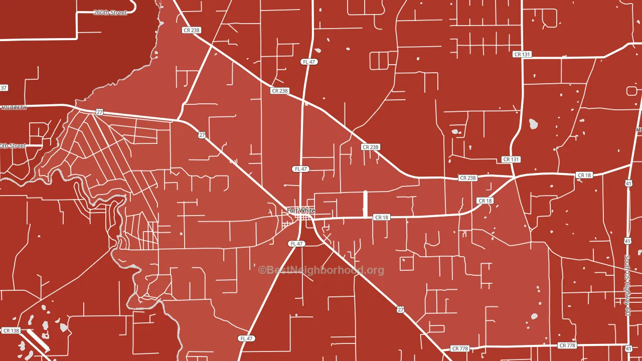 32038, FL block-group political-lean map