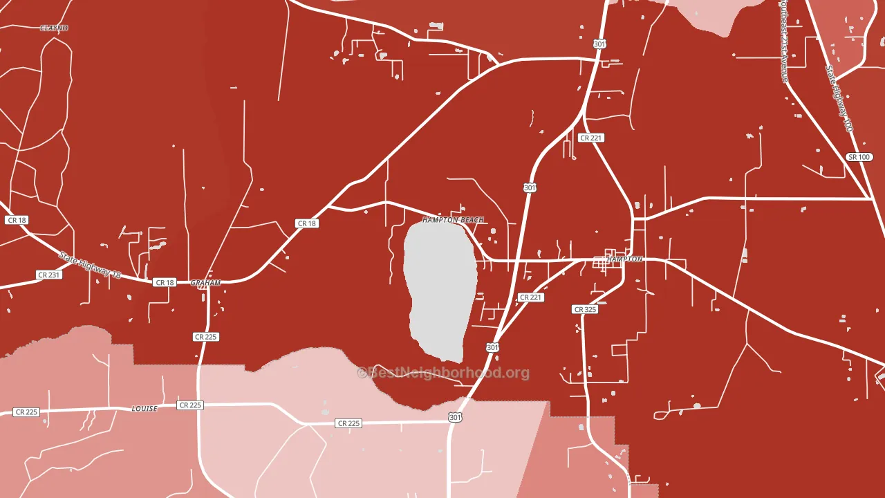 32044, FL block-group political-lean map