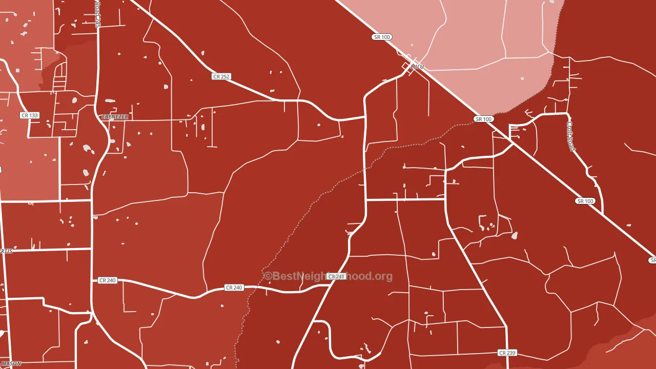 32061, FL block-group political-lean map