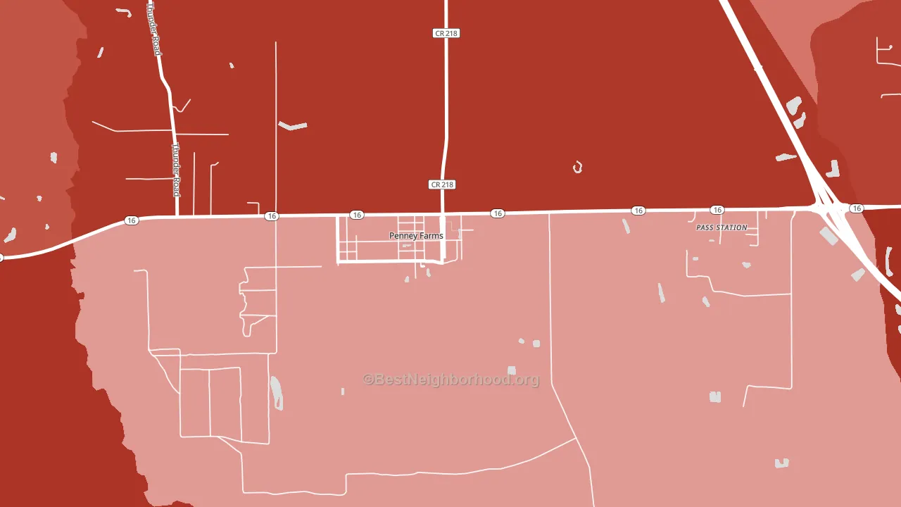 32079, FL block-group political-lean map