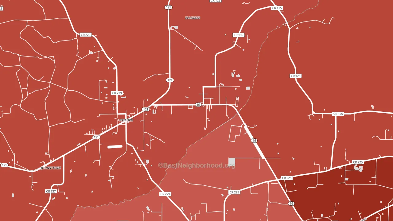 32083, FL block-group political-lean map