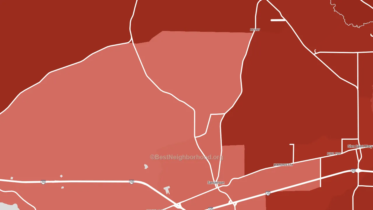32087, FL block-group political-lean map